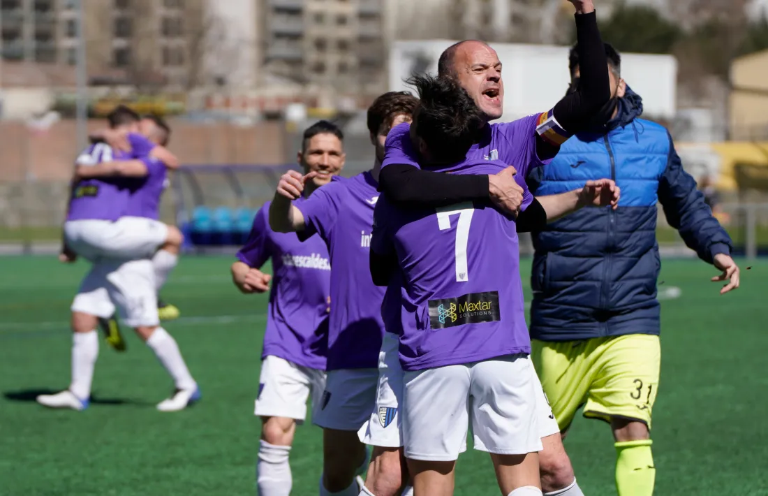 Ilde Lima celebra l’empat a 1 de l’Inter Club Escaldes contra l’FC Santa Coloma. Foto: Interescaldes.com