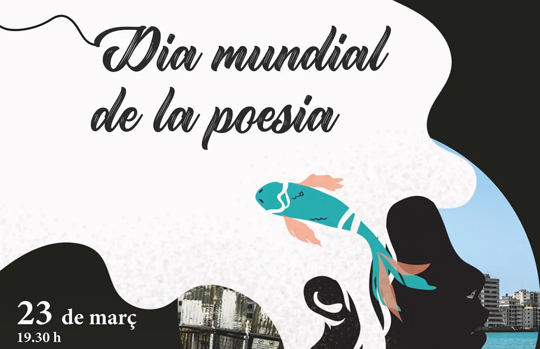 El cartell del Dia mundial de la poesia.