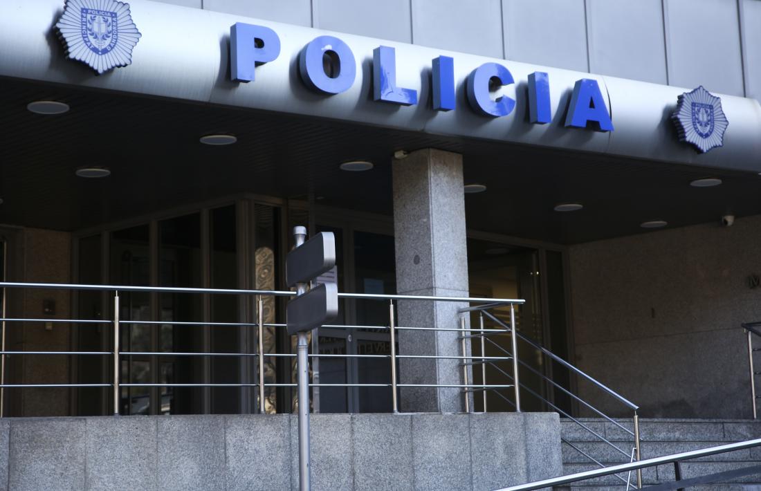 El despatx central de la policia.