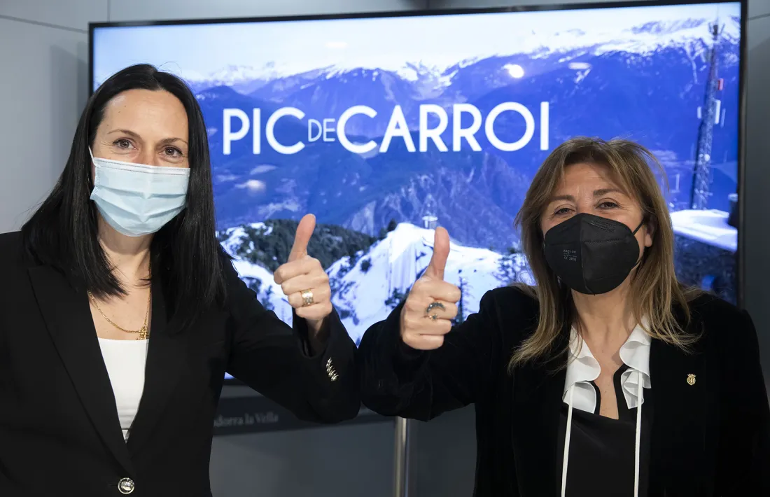  Les cònsols majors d’Andorra la Vella i la Massana, Conxita Marsol i Olga Molné, han comparegut aquest dilluns per presentar el plec.