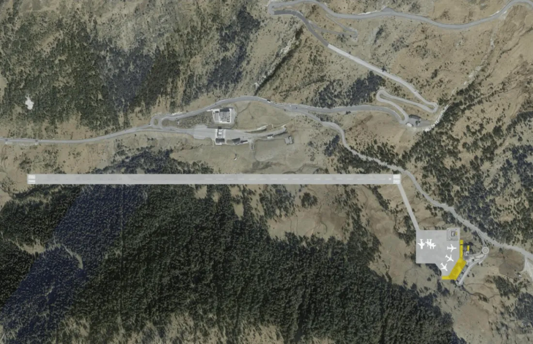 Imatge del projecte de l'aeroport de la Cambra de Comerç.