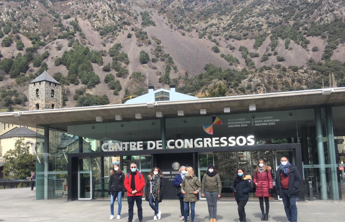 Els participants en el Fam trip de l'Andorra Convention Bureau.