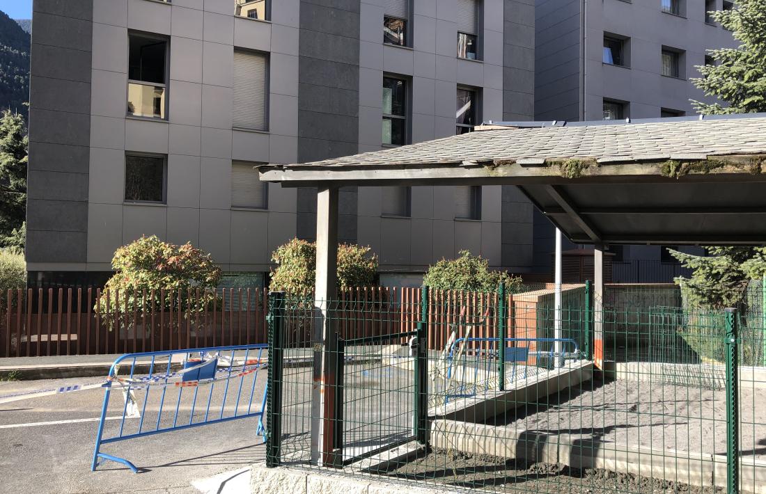 El nou pipicà d'Escaldes-Engordany a tocar del Camí de la Salita.