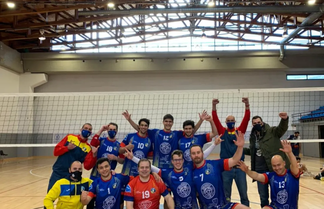 El CV Encamp va celebrar ahir al matí la salvació en vèncer el CV Monjos. Foto: CV Encamp