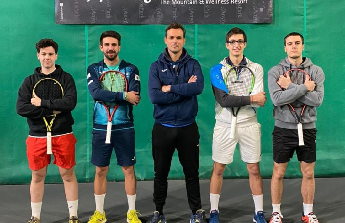 La Federació de Tennis va tancar ahir a AnyósPark el ‘càsting’ per a la Copa Davis. Foto: Foto cedida per Gerard Blasi