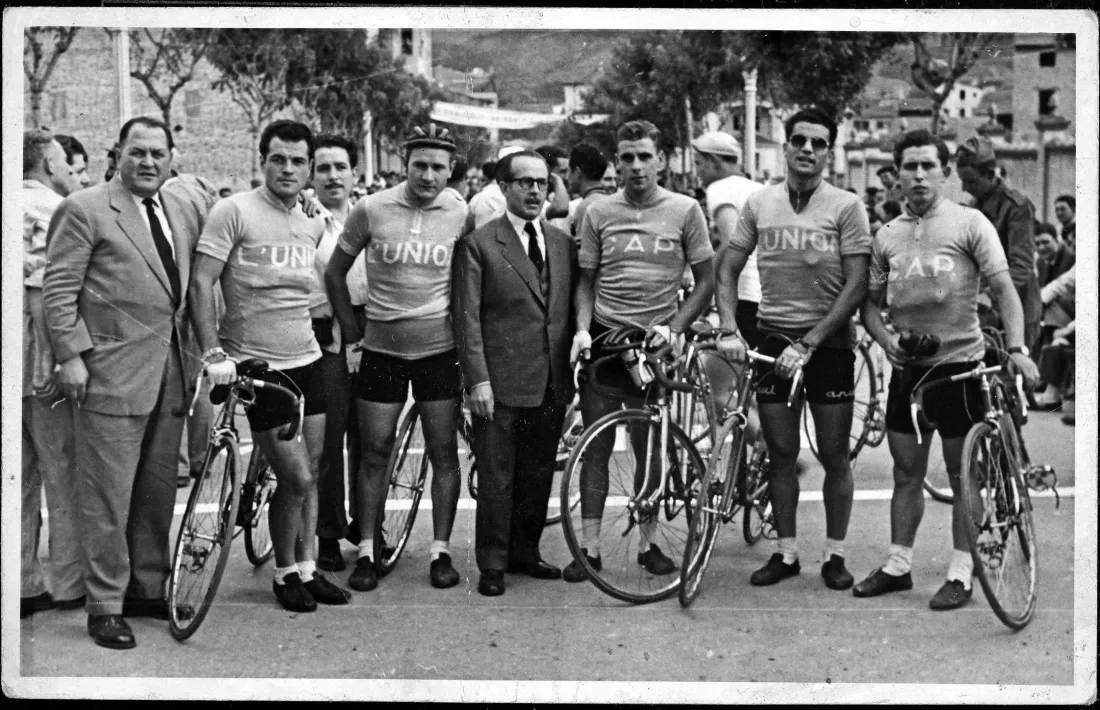Participants de la Copa Seguros la Unión. La Seu d’Urgell, dècada de 1950.  