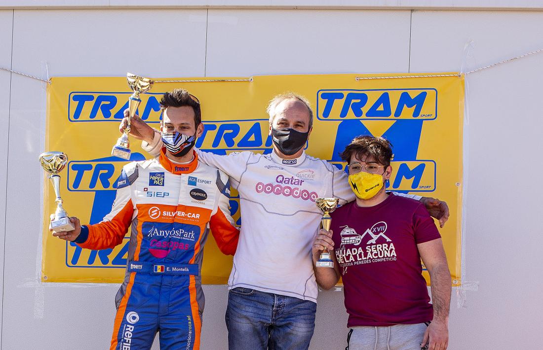 Montellà i Plaus, al podi d’Alcover. Foto: Fotoesport