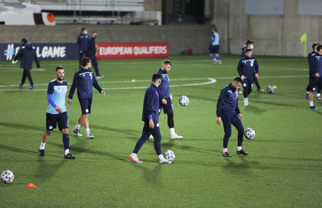 La selecció, a l’Estadi Nacional. Foto: Facundo Santana