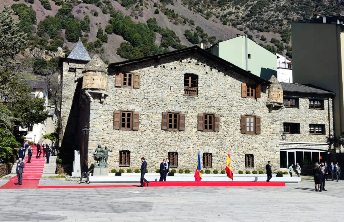 Ultimant els últims detalls de la rebuda, aquest matí. 