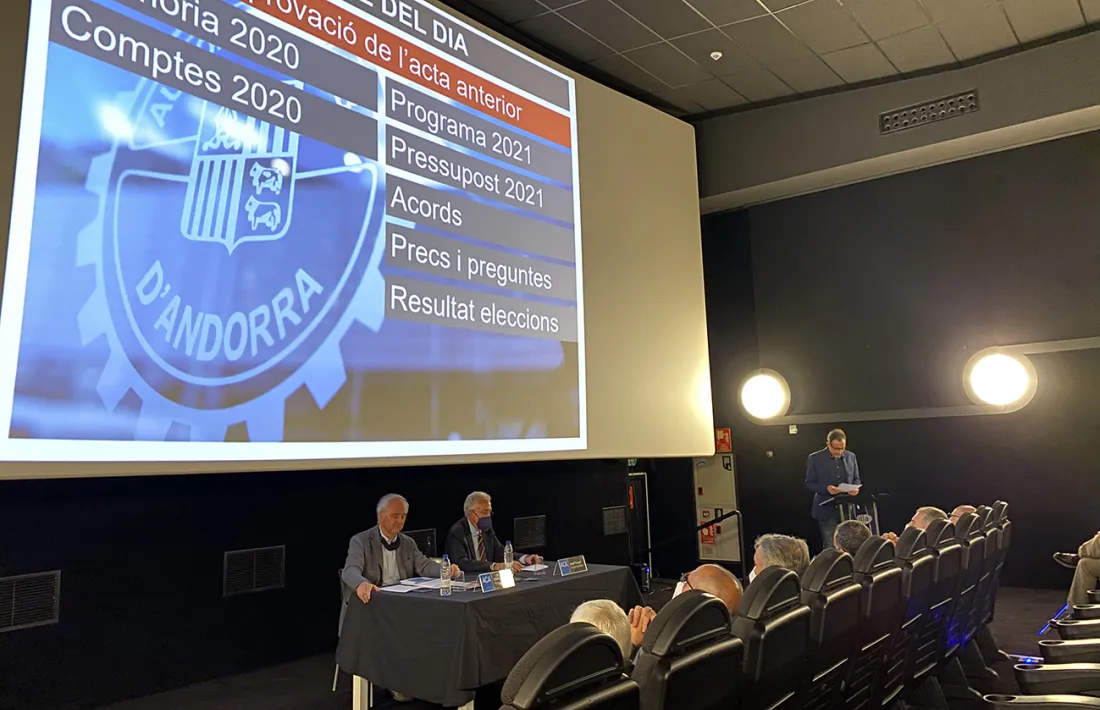 Un moment de l'assemblea de l'ACA.