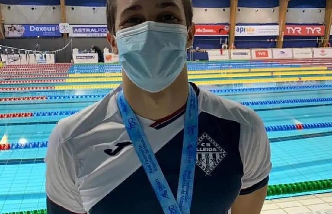 Tomàs Lomero, amb la medalla de plata assolida dimecres. Foto: Facebook