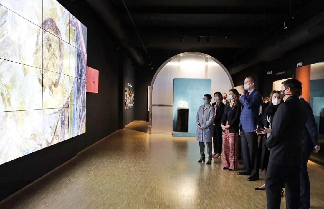 Felip, Letizia i la comitiva reial han visitat l'Espai Columba.