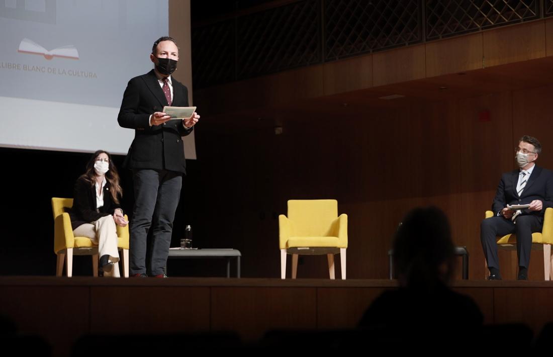El cap de Govern, Xavier Espot, i el secretari d’Estat de Participació ciutadana, Marc Pons, van acompanyar ahir la ministra Riva.