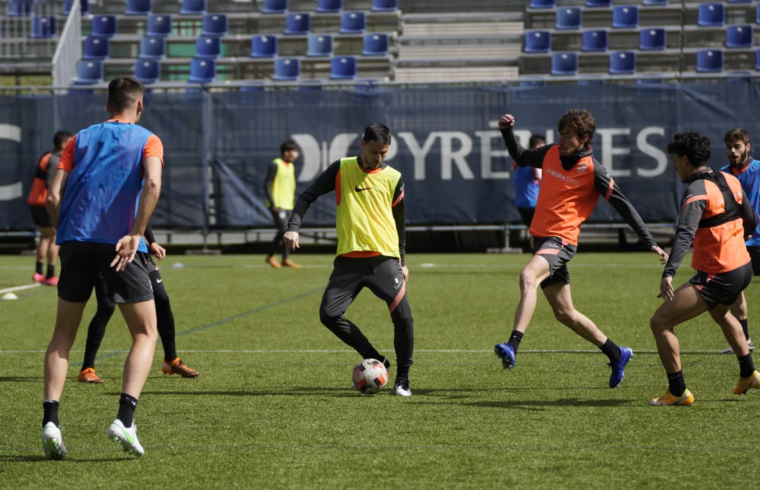 El migcampista Martí Riverola, un dels fixes en els esquemes d’Eder Sarabia. Foto: FC Andorra