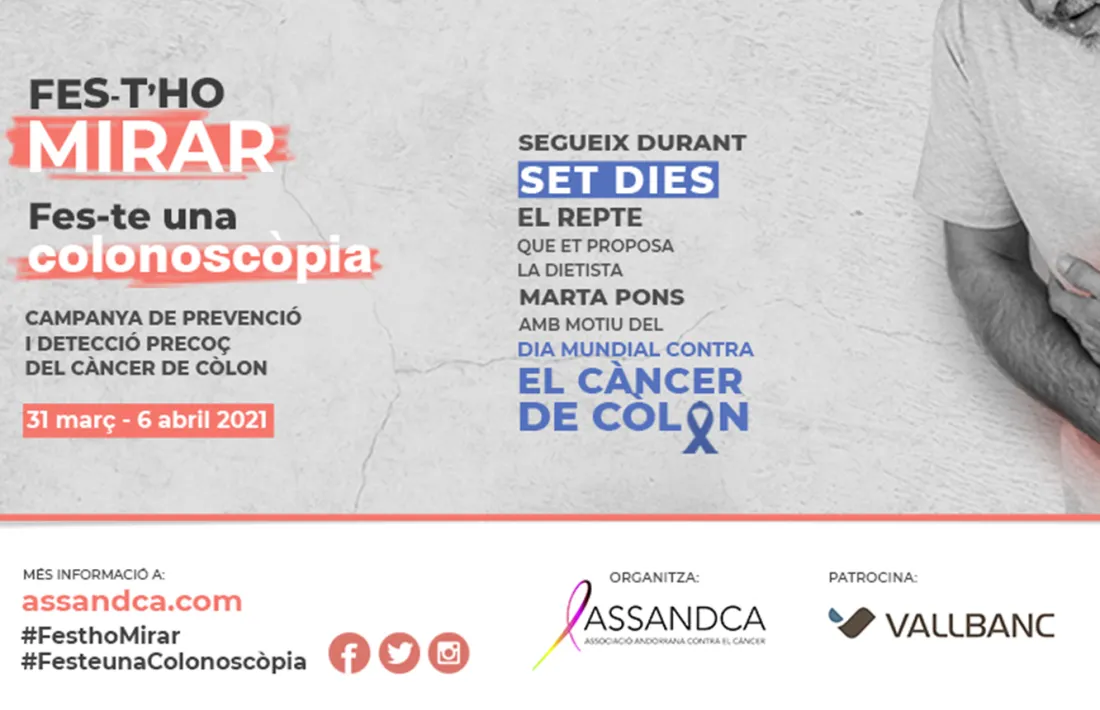 Una imatge de la campanya contra el càncer de còlon.