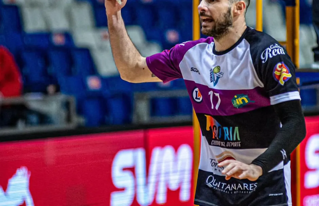 Xavi Folguera, amb el CDV Río Duero de Soria. Foto: Fileto Voley