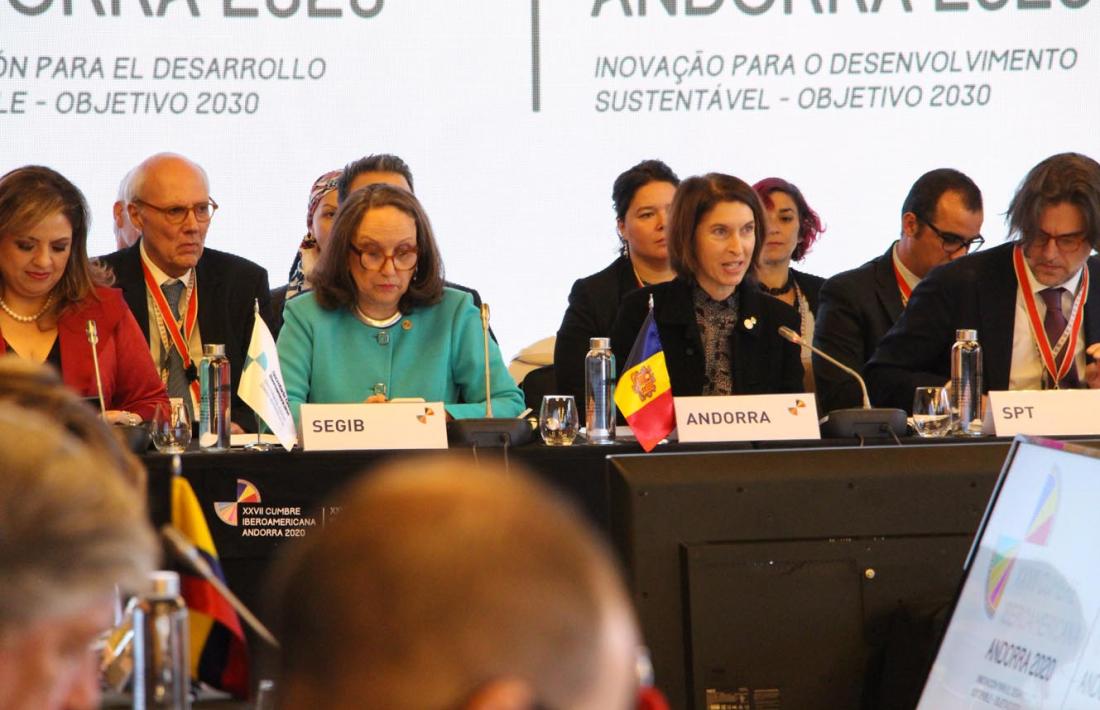 Un moment de la reunió de ministres iberoamericans d'Afers Exteriors que es va celebrar a Soldeu el 2019.