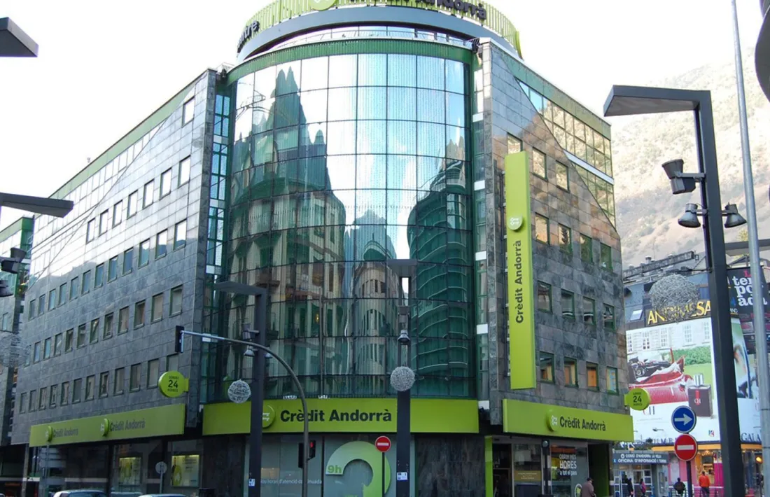 Vista de la seu central de Crèdit Andorrà.