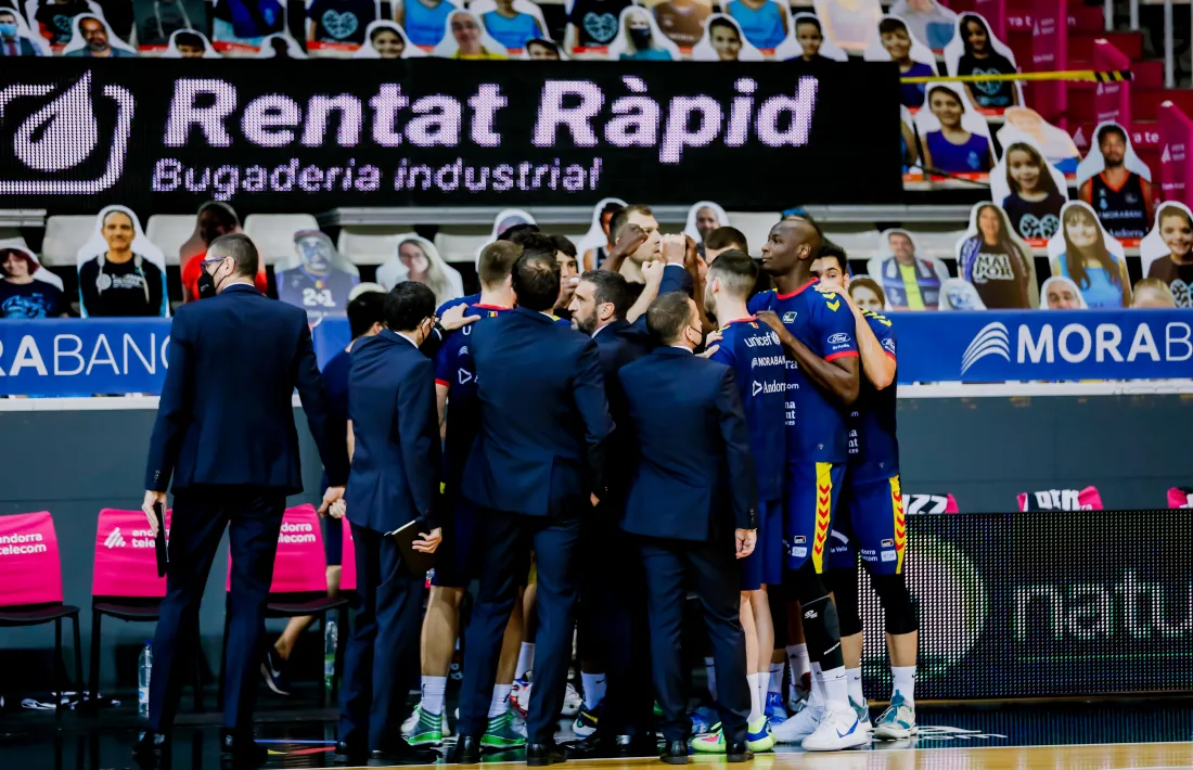 La plantilla del BC MoraBanc, entre lesions i Covid-19, està patint un curs d’autèntic malson. Foto: ACB Photo / Martín Imatge
