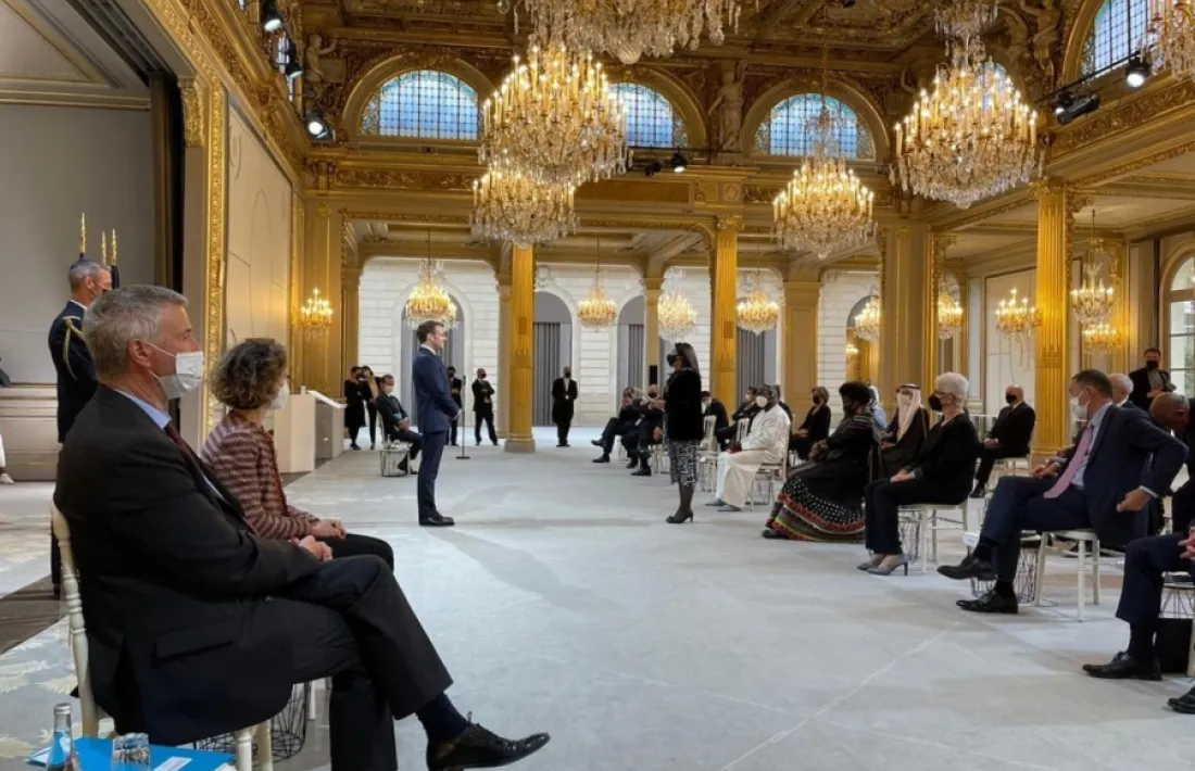 Un moment de l'acte, ahir al vespre.