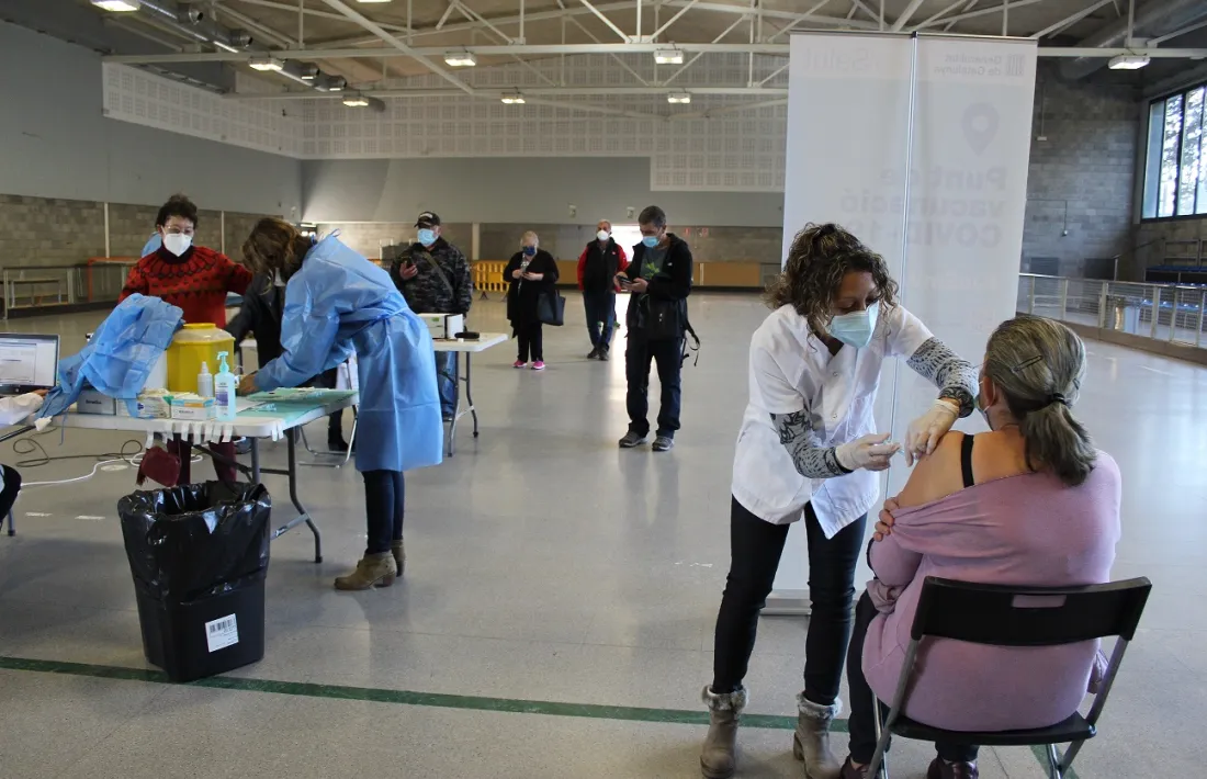 Un moment de la prova pilot, aquest matí de dimarts. 