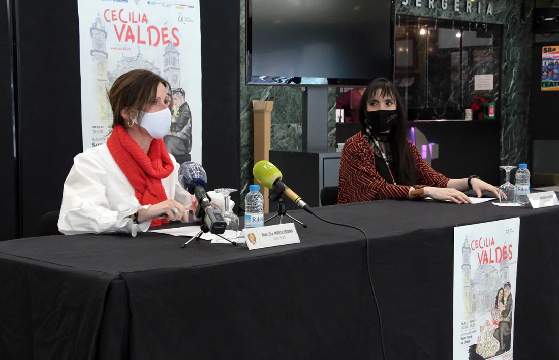 Mireia Codina i Jonaina Salvador van presentar ahir l’espectacle final del curs.