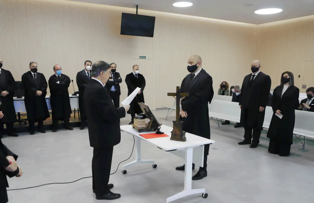 Un instant de l'acte celebrat a la sala magna de la nova Seu de la Justícia.