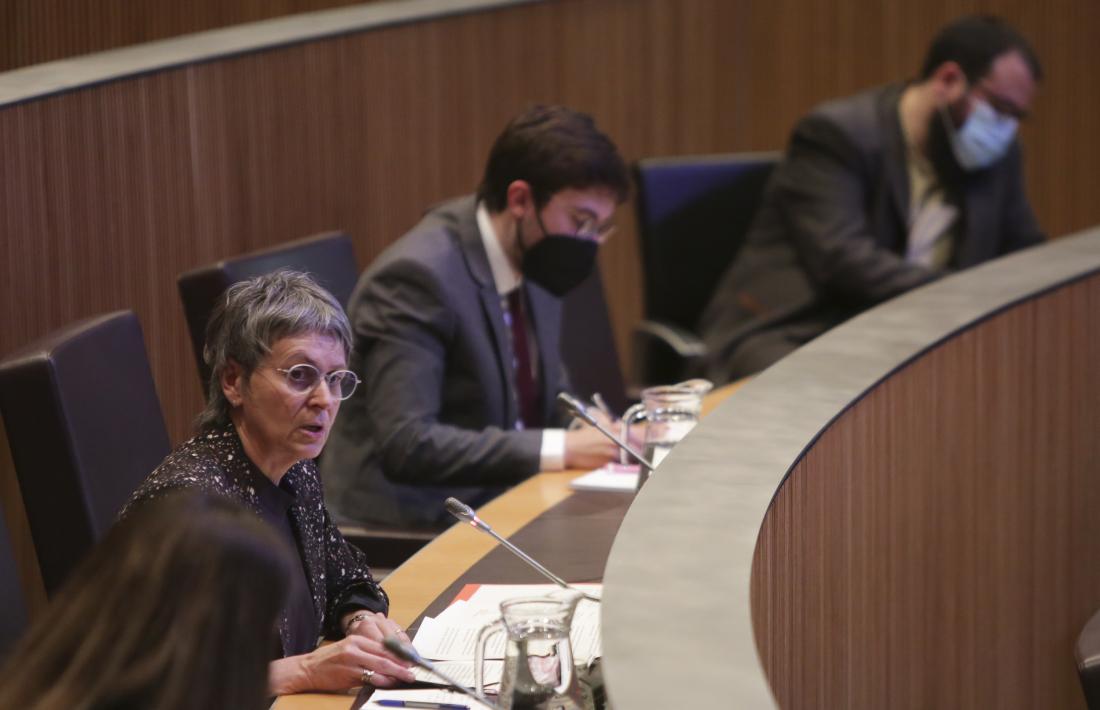 La consellera del PS Susanna Vela en una sessió del Consell General.