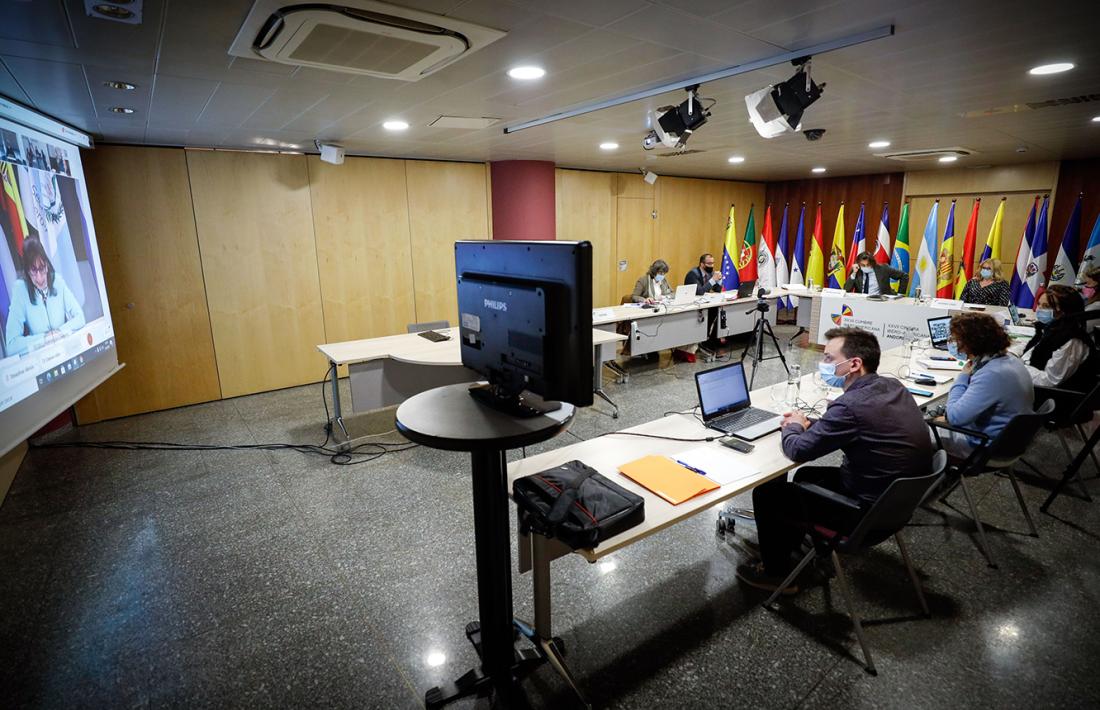 Un moment de la celebració de la quarta reunió de Coordinadors nacionals i Responsables de cooperació.
