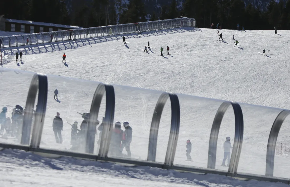 Imatge de l’estació de Pal durant aquesta temporada d’hivern.