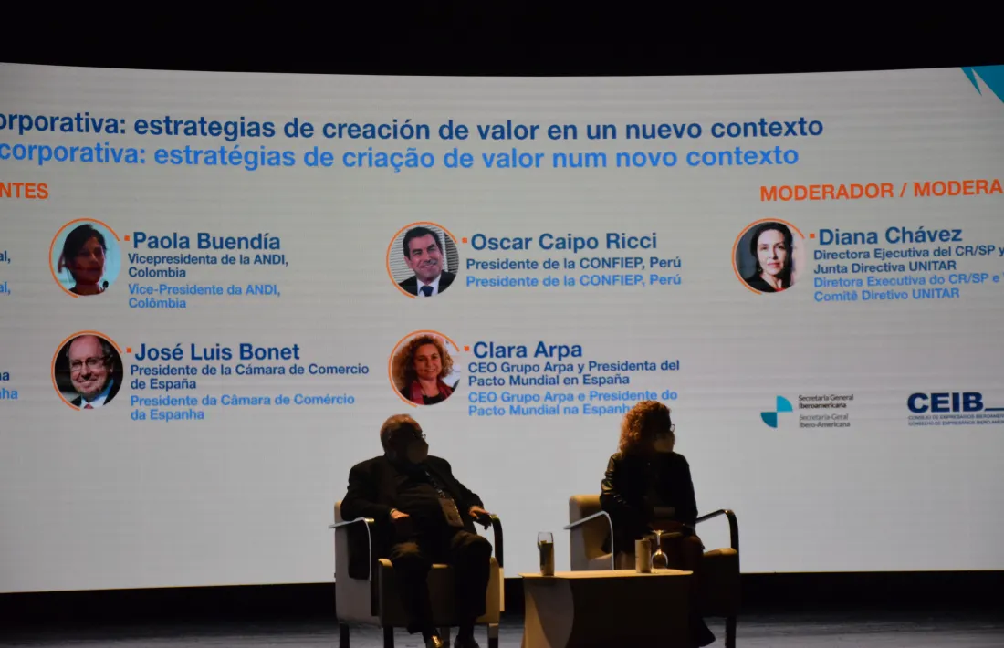 Un moment del debat sobre sostenibilitat corporativa.