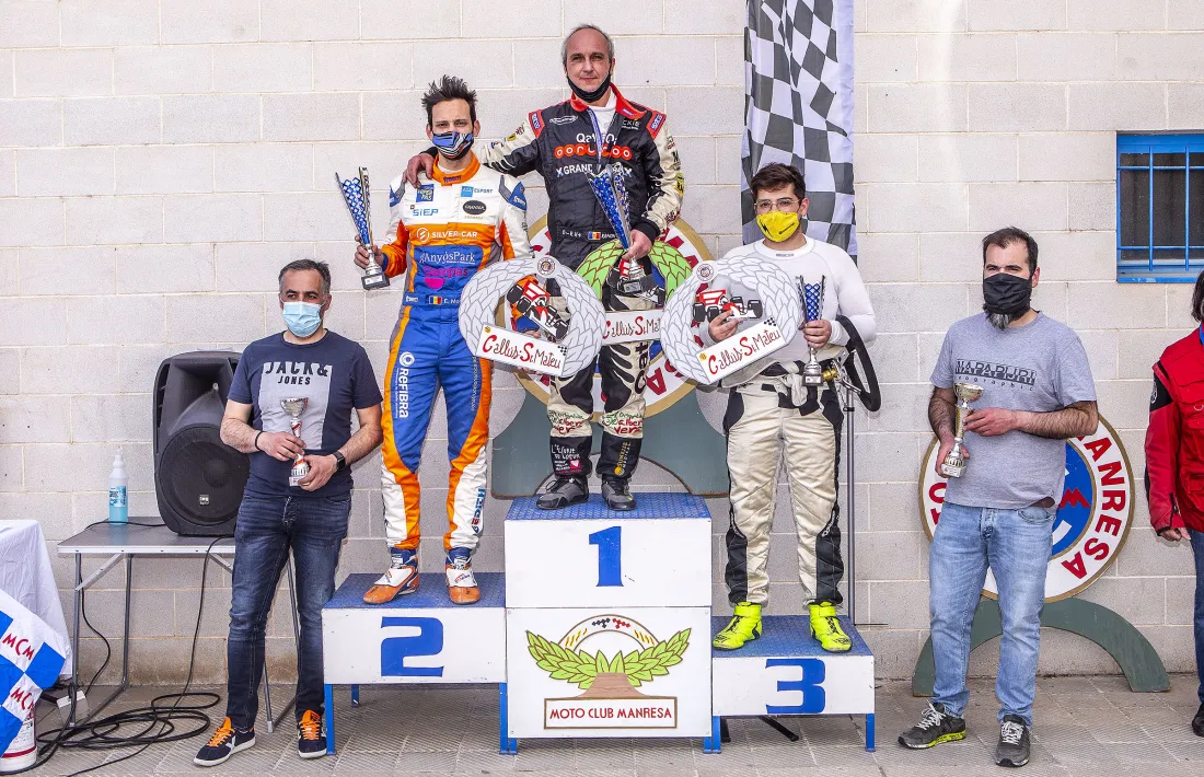 Plaus i Montellà, al podi de Callús. Foto: Fotoesport