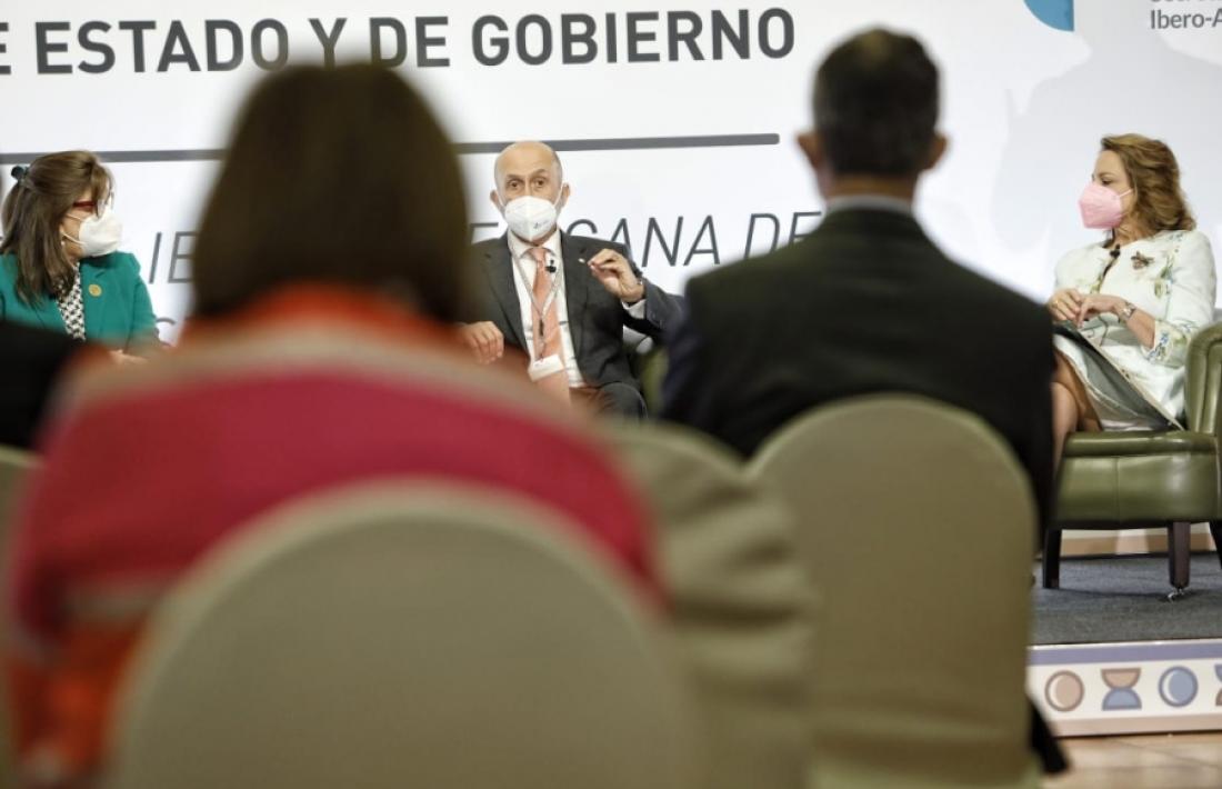 Un moment de l'acte en què ha pres part el ministre de Salut, Joan Martínez Benazet.