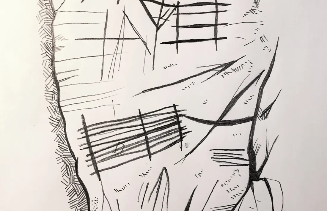 La tipologia i la simbologia dels gravats ara localitzats (segons un dibuix de Jordi Casamajor) recorda les incisions fusiformes i naviformes del Roc de les Bruixes, d’unes proporcions molt superiors.