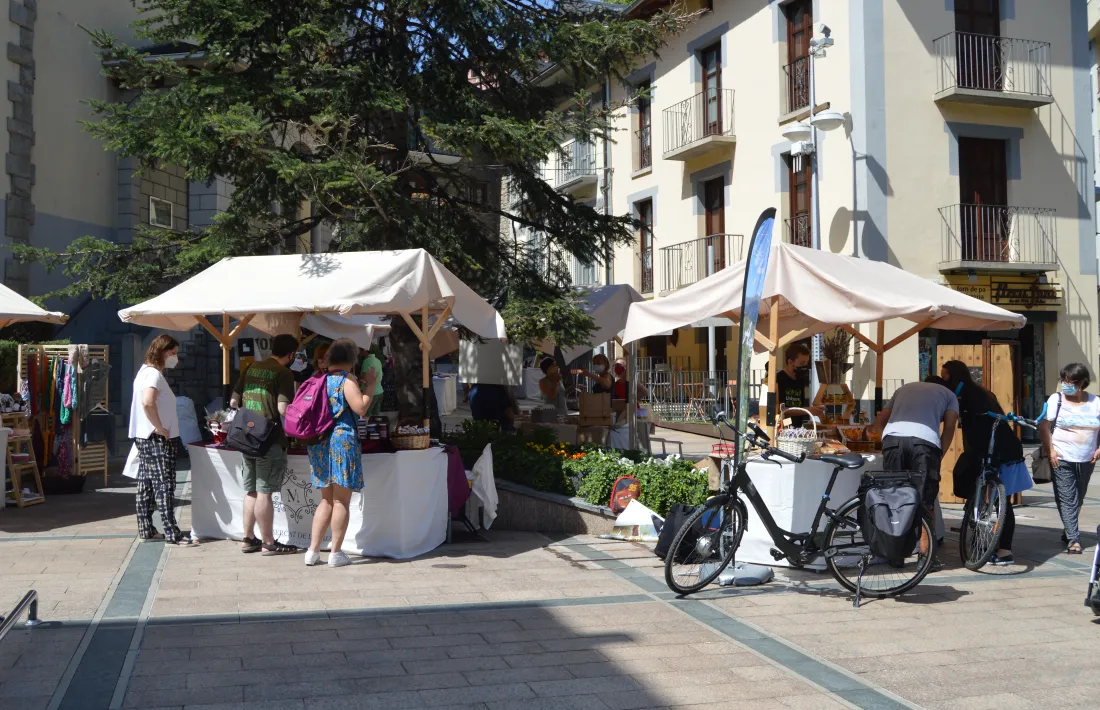 Una imatge de la passada edició del Mercat de la Vall.