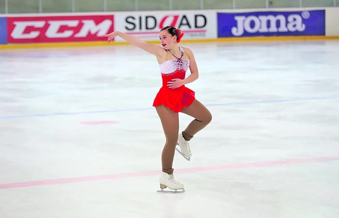 Enara García competint a Jaca. Foto: FAEG