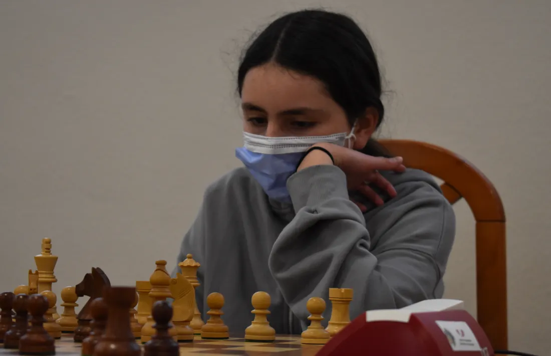 Una edició anterior de la Campionat escolar d'escacs.