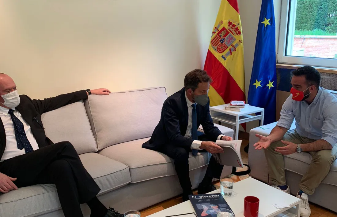 Un moment de la trobada mantinguda a Madrid.