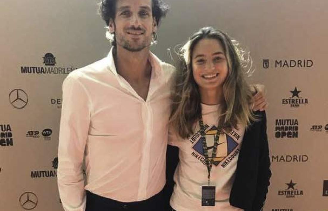 Feliciano López amb Vicky Jiménez