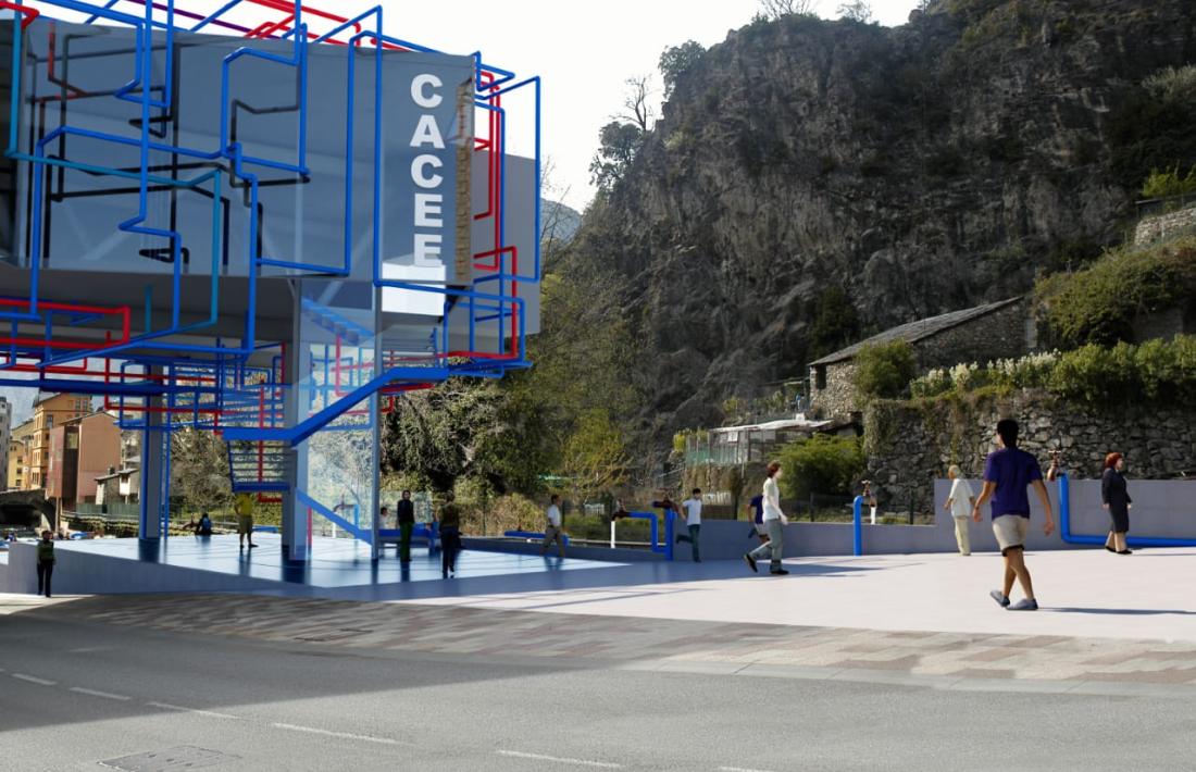 El cor de la ruta serà el Roc del metge i l’edifici Caldes, que Balmaseda concep com un centre d’art contemporani.