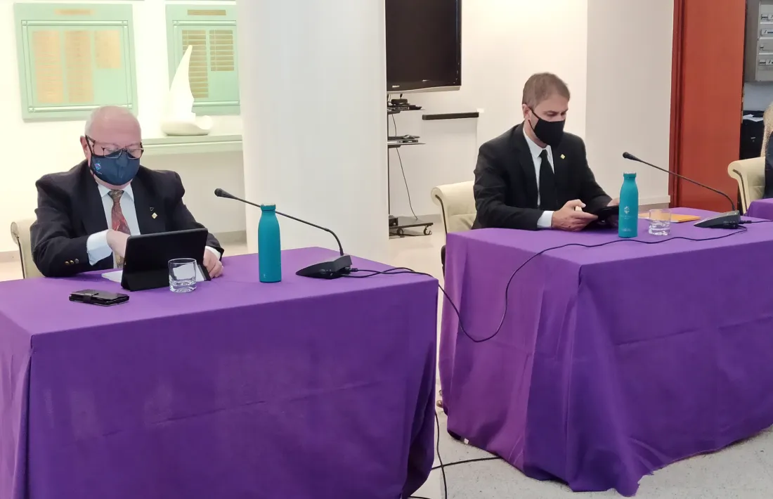 Els consellers de PS+I d'Encamp, Enric Riba i David Rios.