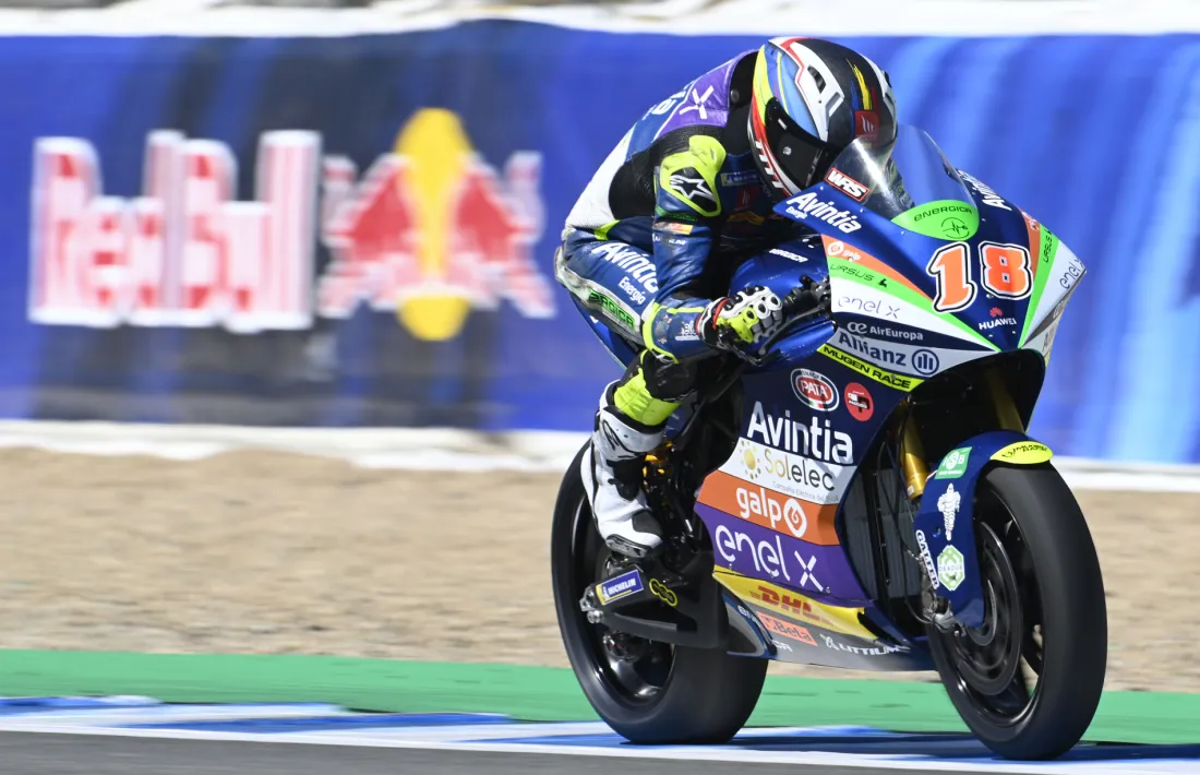 Xavi Cardelús va obrir ahir la temporada de la Copa del Món de MotoE. Foto: Avintia Esponsarama Racing