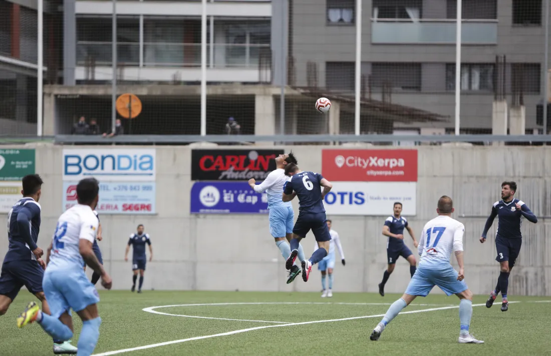 FC Santa Coloma i Atlètic Escaldes van acabar amb empat a l’Estadi Nacional. Foto: Facundo Santana