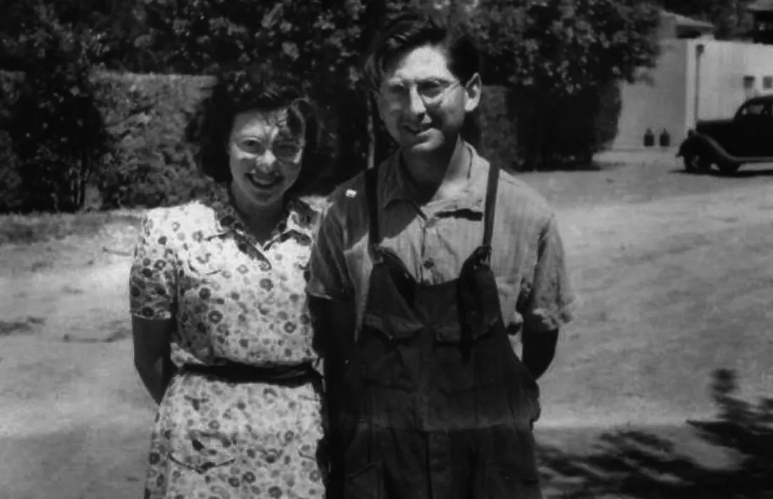 Fanny i Nathan Neenam, ja casats, al ‘kibutz’ de Degània.
