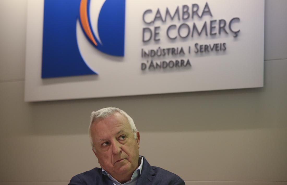 El president de la Cambra de Comerç, Miquel Armengol, en una compareixença anterior.