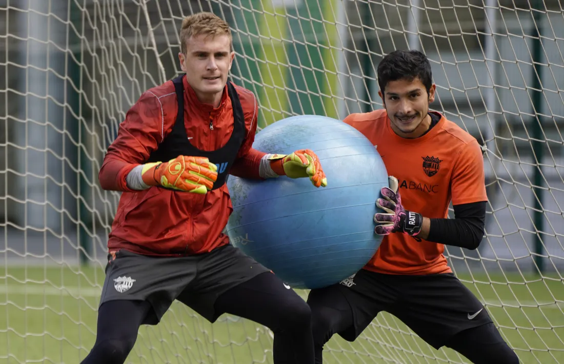 Nico Ratti, en un entrenament. Foto: FC Andorra