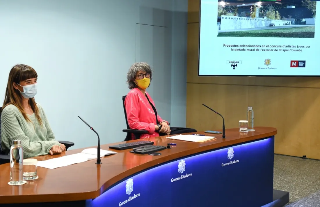 Marta Planas i Itziar Badenas durant la presentació dels guanyadors.