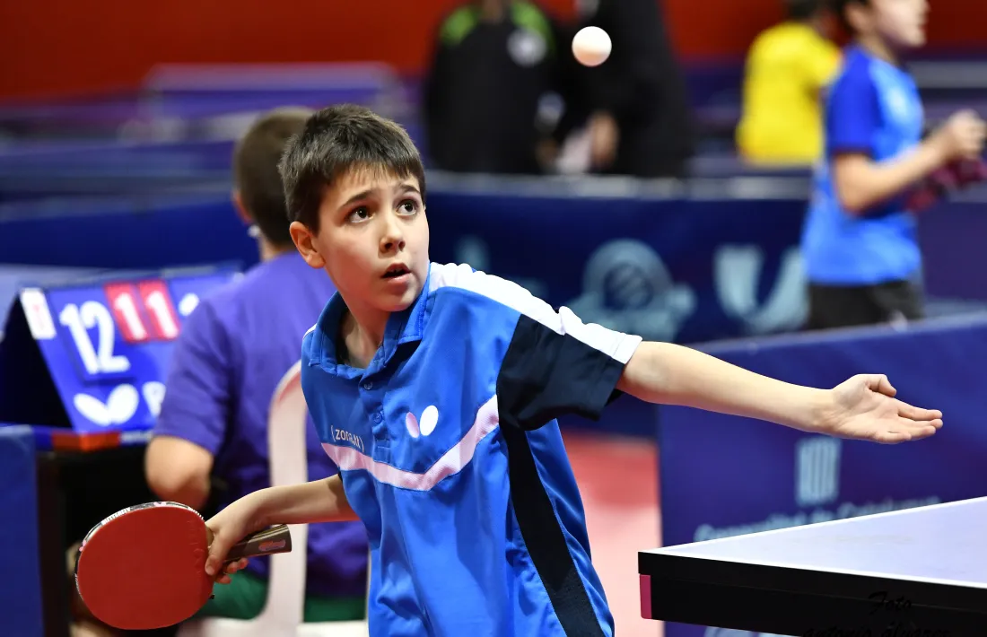 Oriol Martínez, del CTT Valls del Nord. Foto: Federació Andorrana de Tennis Taula