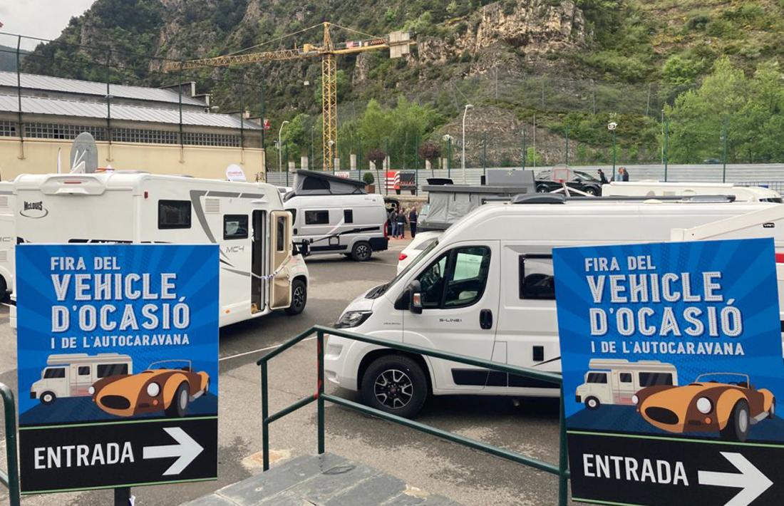 La zona de les autocaravanes de la Fira del vehicle d'ocasió.