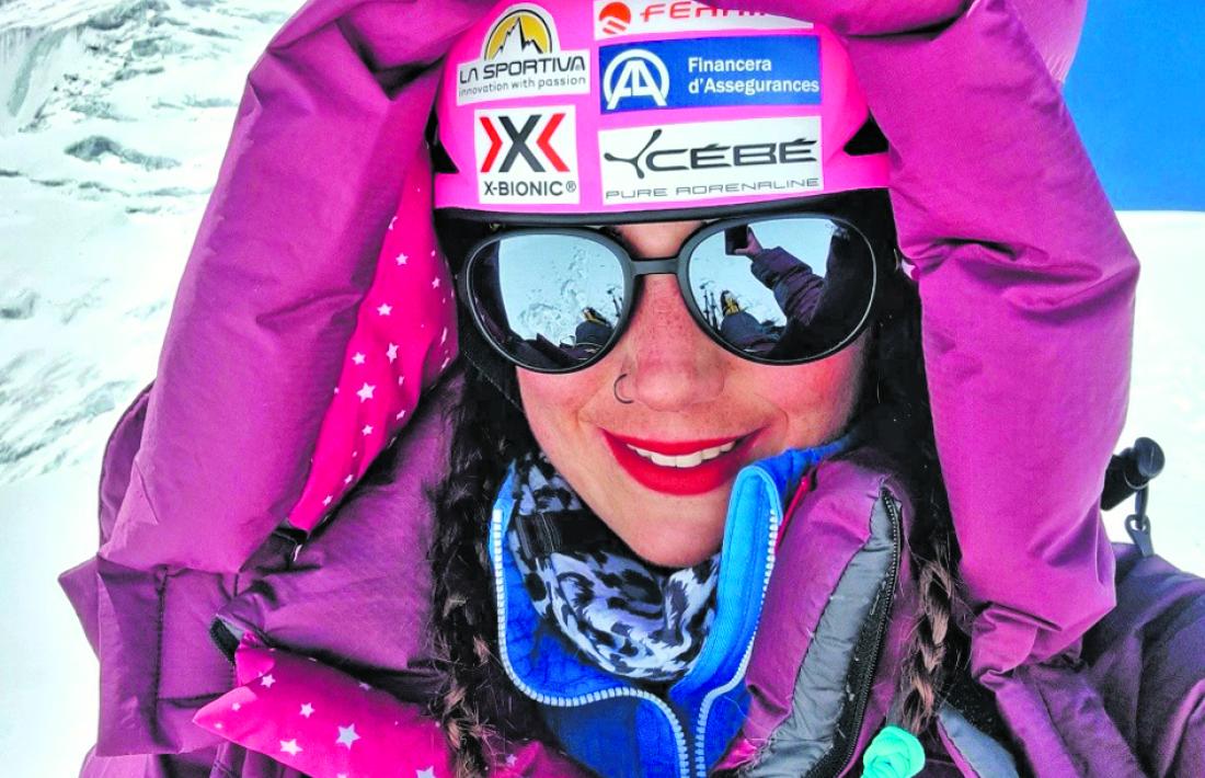  Stefi Troguet, al camp 1. Foto: Facebook Stefi Troguet